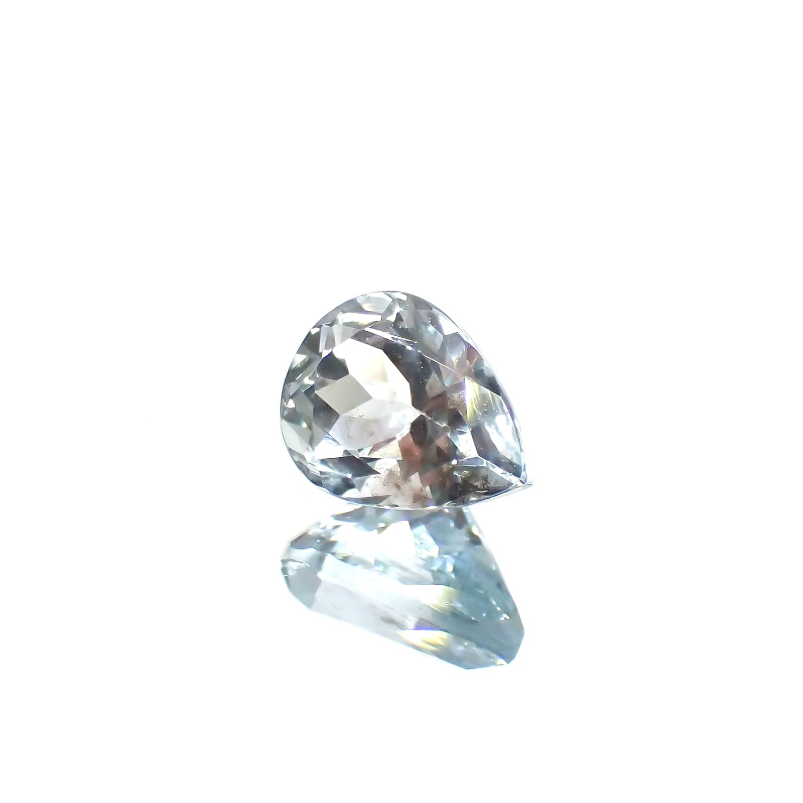 アベンチュリンアクアマリン ナイジェリア産 1.34ct [250114462]8.1x6mm前後