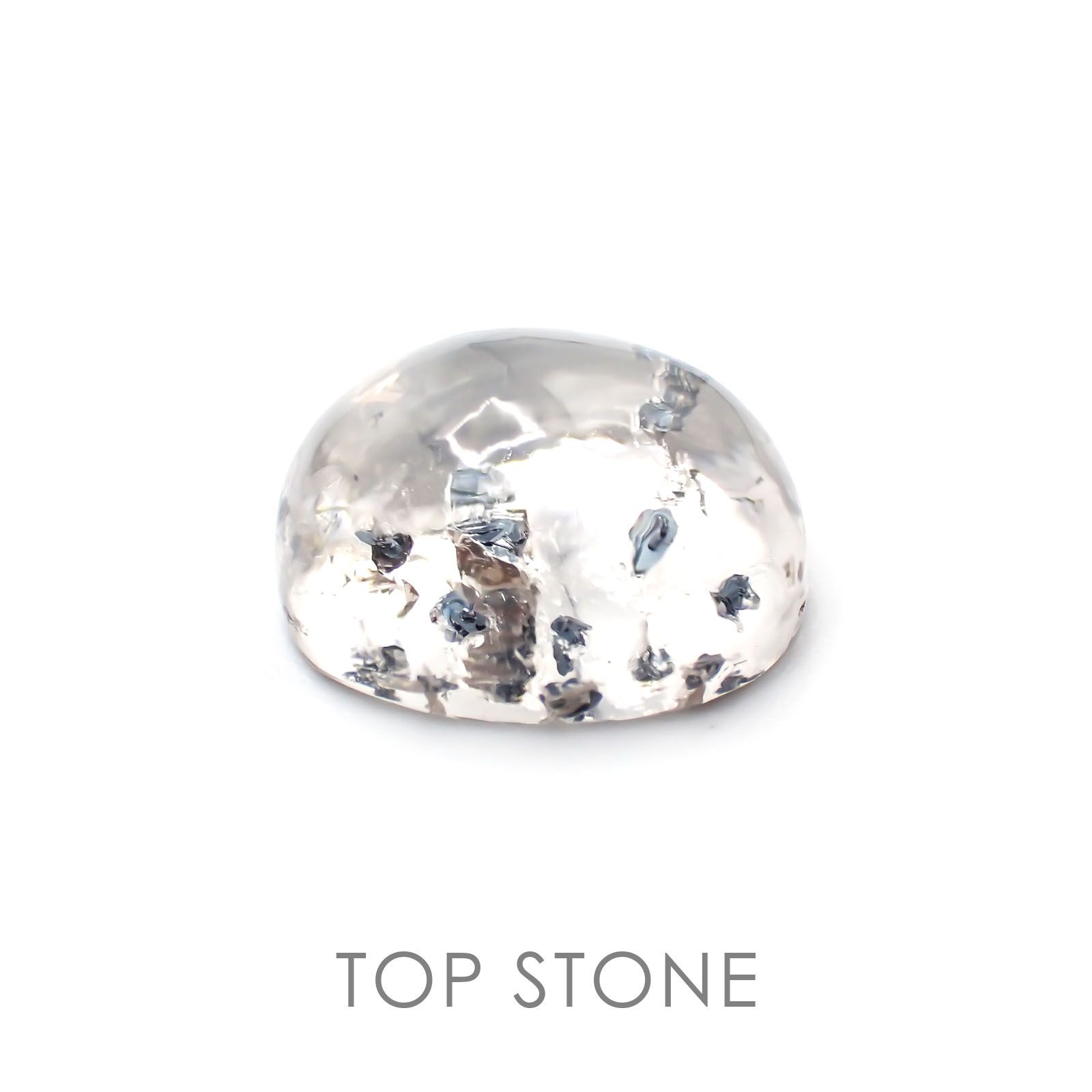 ヘマタイトインクォーツ 中国産 7.02ct[20117991]12.9×10.5mm前後