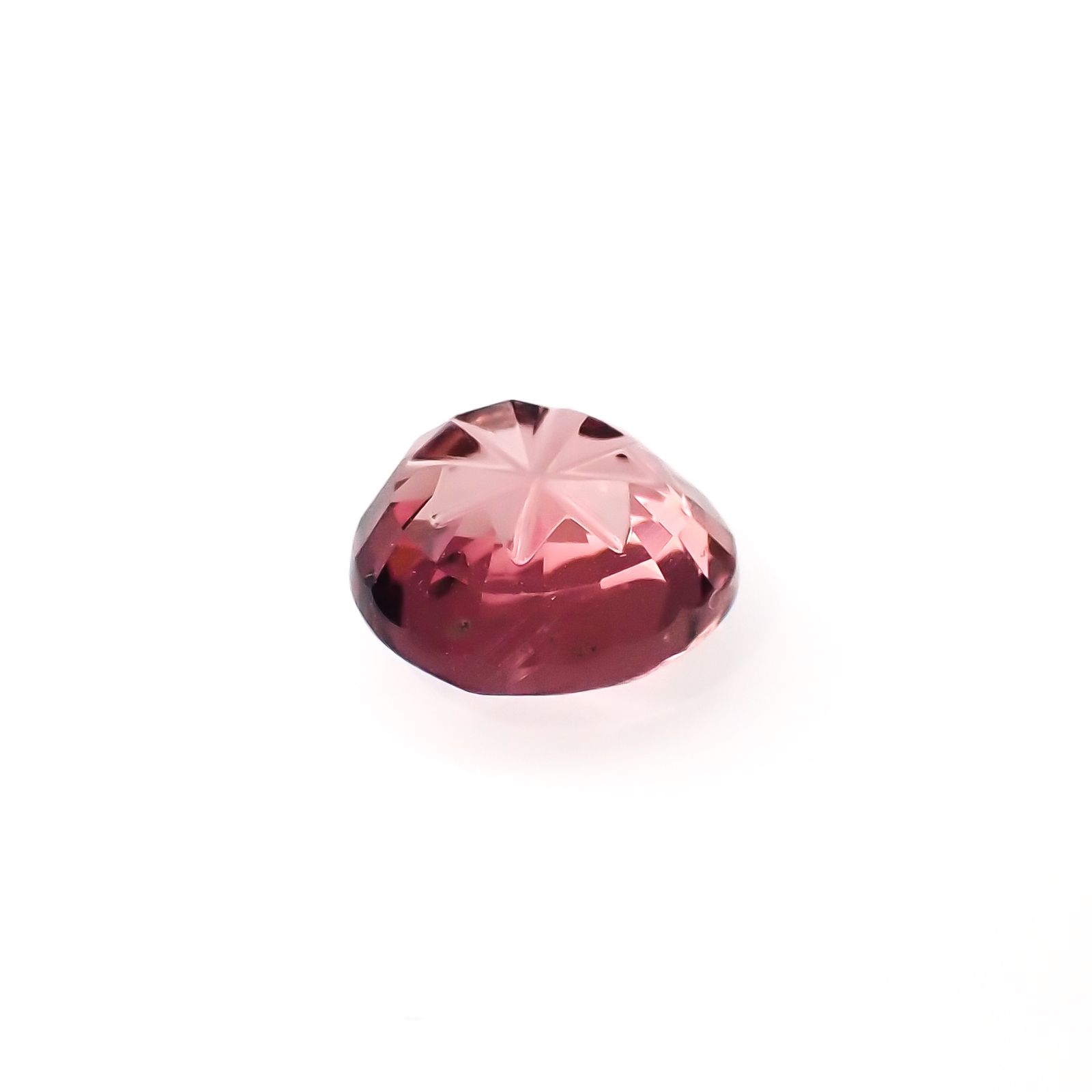 ◇甲州貴石切子Plus Three◇ピンクトルマリン カード付き(宝石名トルマリン)ルワンダ産 1.43ct 識別済[230321254]7.4x6.8mm前後