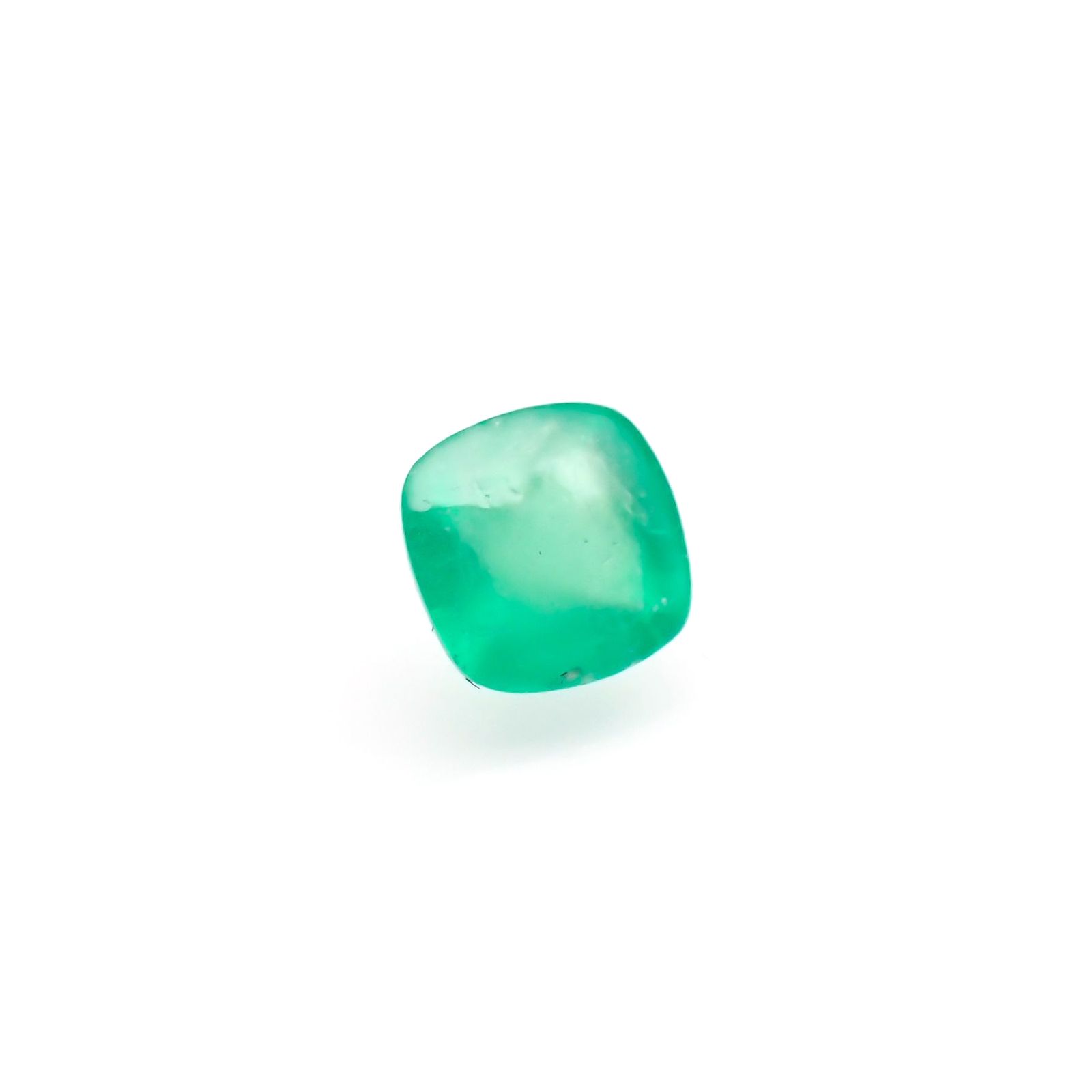 ◇シュガーローフカット◇エメラルド(宝石名エメラルド)コロンビア産 0.45ct 識別済[220515955]4.6x4.5mm前後