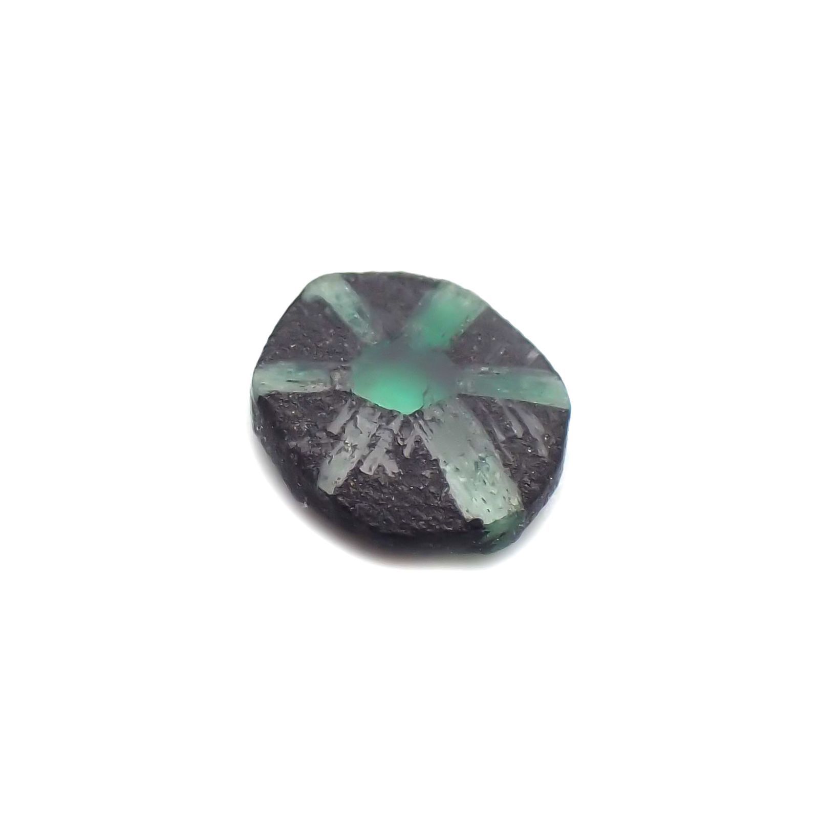逆トラピッチェエメラルド(宝石名エメラルド)コロンビア産 0.23ct 識別済[231224415]5x4.2mm前後