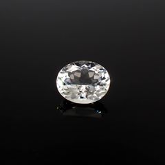 オーソクレース(宝石名ホワイト・オーソクレース)パキスタン産 1.94ct 識別済[240627995]9.3x7.6mm前後