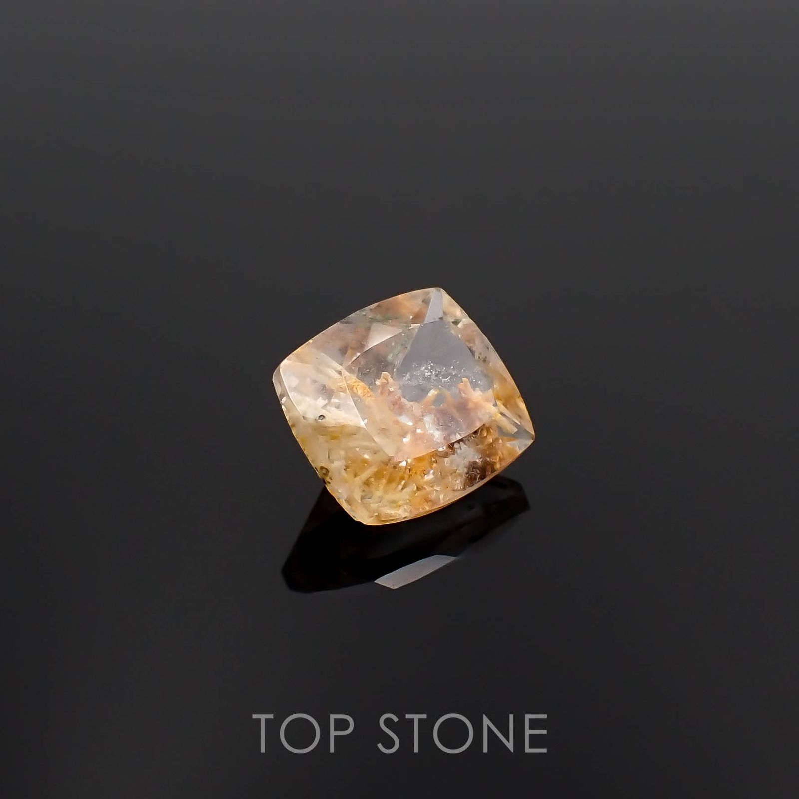 ヘデンベルジャイトインクォーツ インドネシア産 1.65ct[230120048]7.8x7.1mm前後