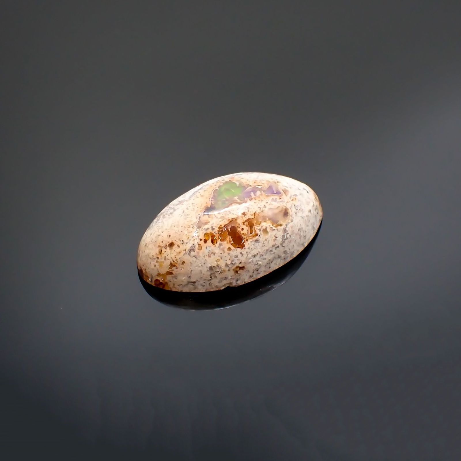 カンテラオパール メキシコ産 7.55ct / 18.9x10.7mm前後[251015299]