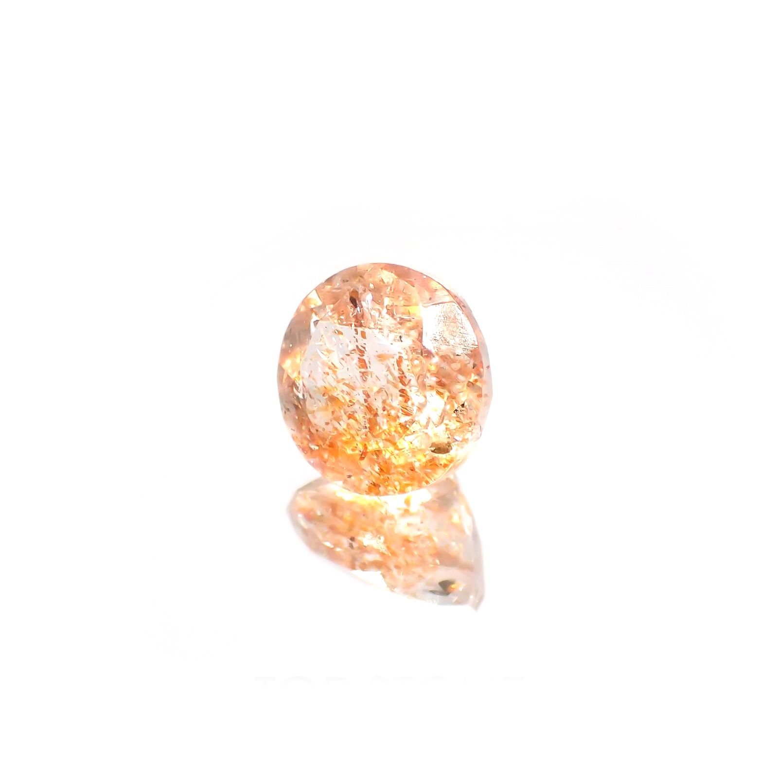 イリュージョンサンストーン(宝石名フェルドスパー) タンザニア産 2.02ct 識別済[250812304]8×8mm前後