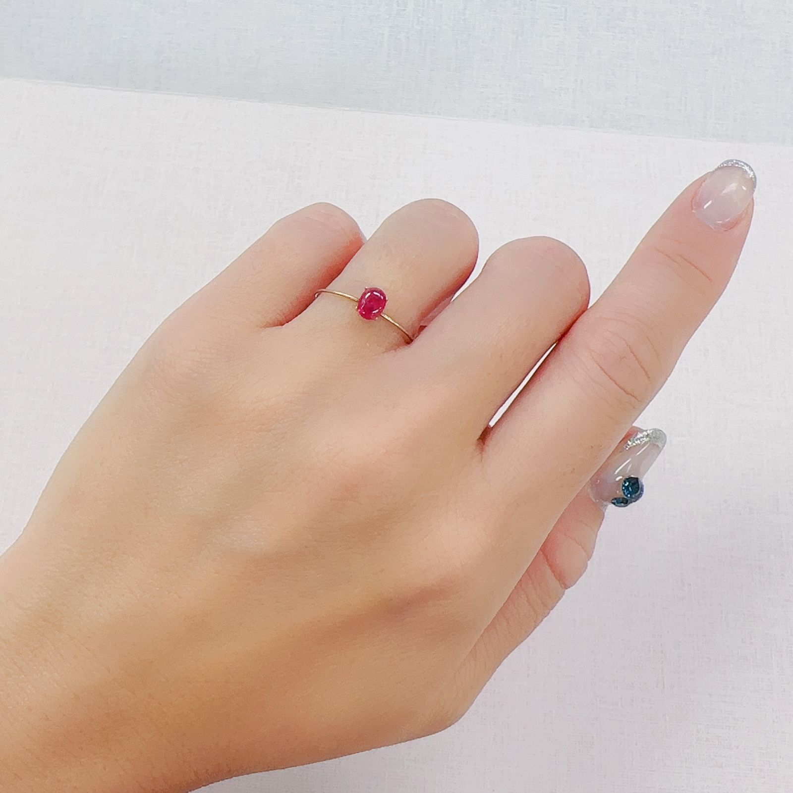 ルビー 非加熱 ビルマ産 0.72ct[230622359]5.3x4mm前後