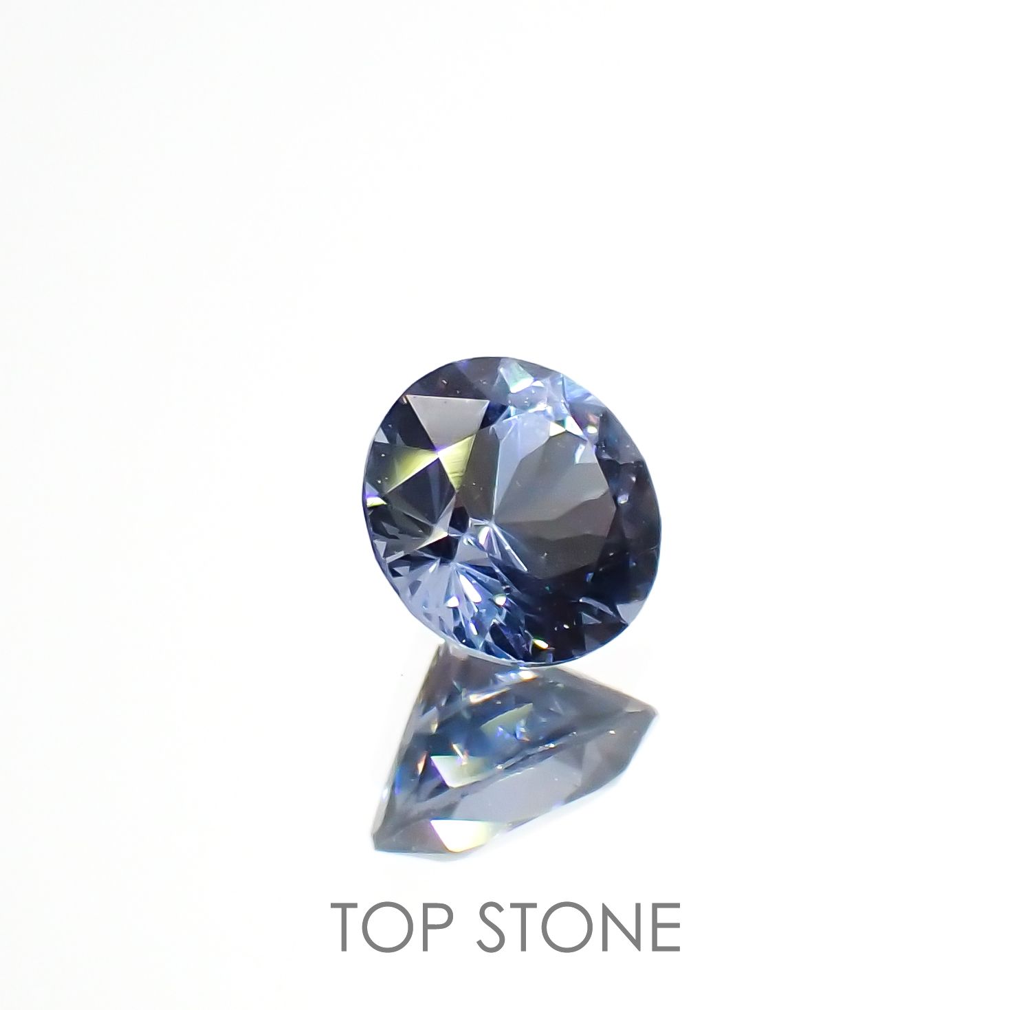グレイッシュブルースピネル(宝石名スピネル)ビルマ/マダガスカル産 0.28ct 識別済[220817443]4x4mm前後