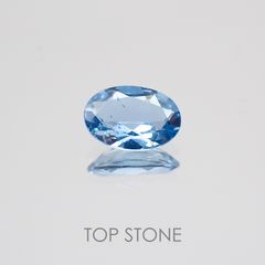 サンタマリアアクアマリン(宝石名アクアマリン) ブラジル産 0.30ct 識別済[20129114]6×4mm前後