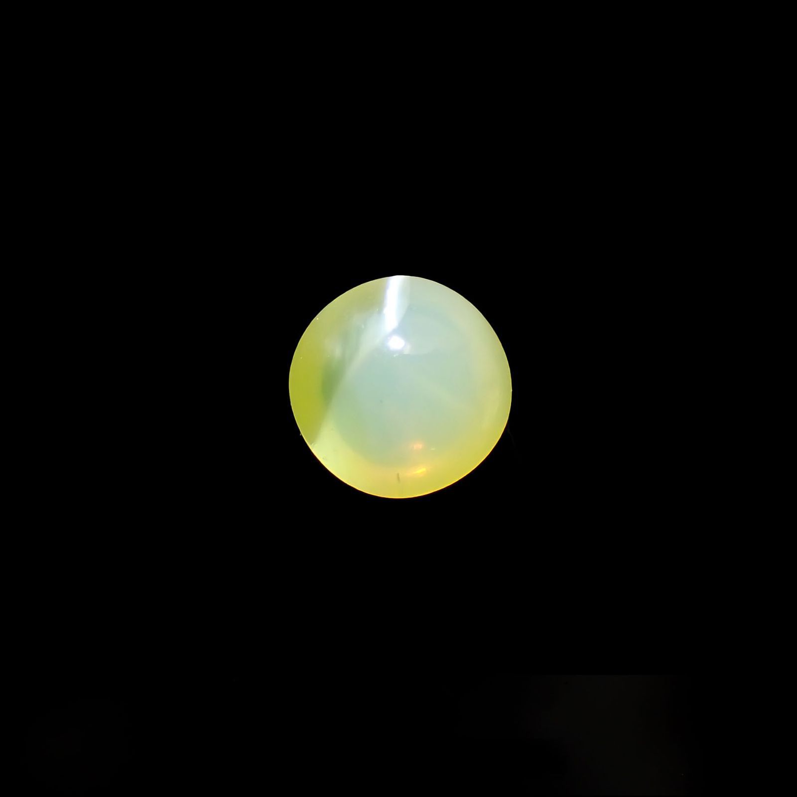 クリソベリルキャッツアイ スリランカ産 0.43ct[221018246]3.9x3.8mm前後