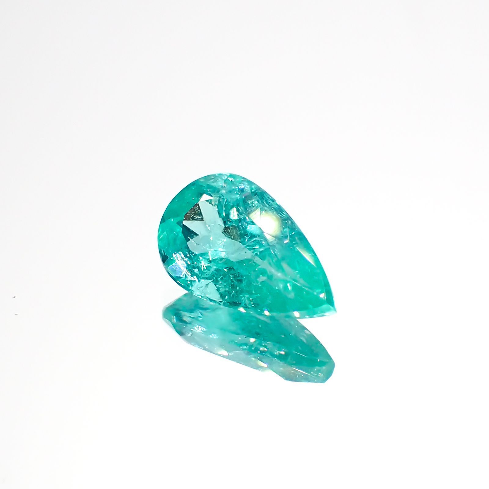 パライバトルマリン モザンビーク産 1.71ct[19111759]10.8×6.4mm前後