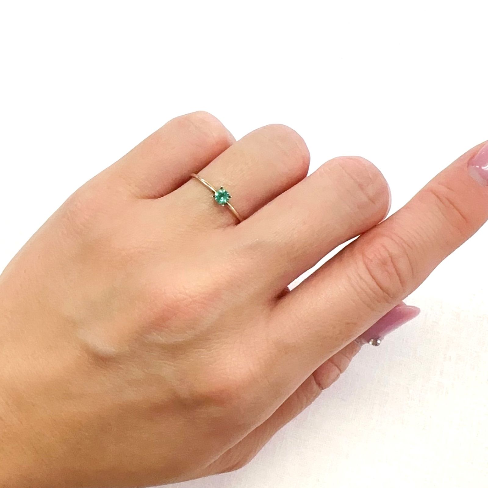 ◇オクタゴンカット◇エメラルド(宝石名エメラルド)ザンビア産 0.13ct 識別済[231224393]3x3mm前後