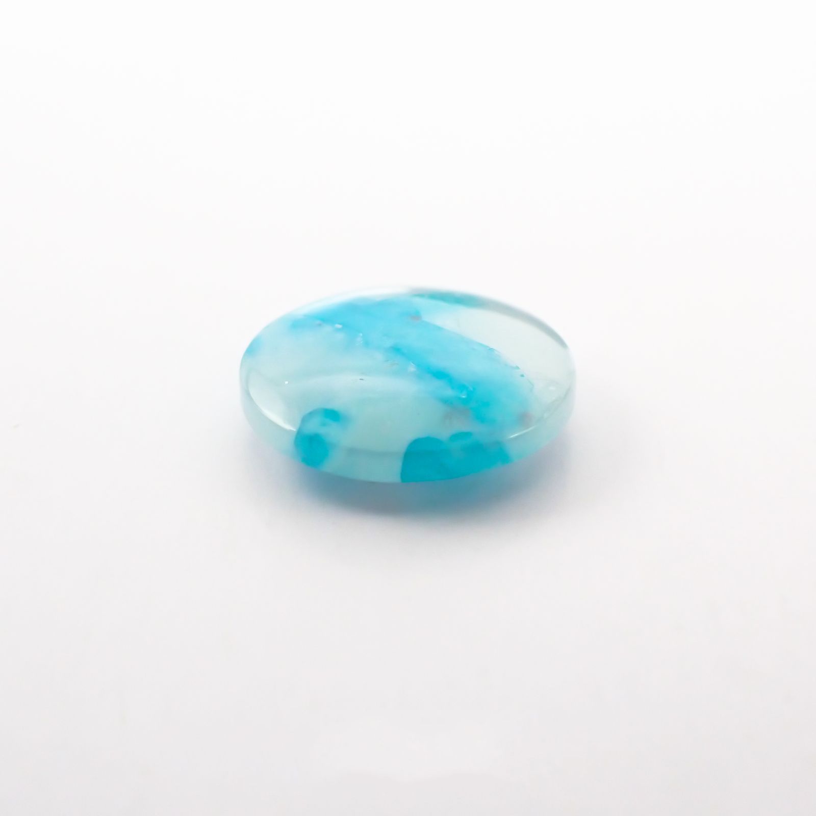 パライバトルマリンインクォーツ ブラジル産 4.11ct[210410800]12.2×12.2mm前後