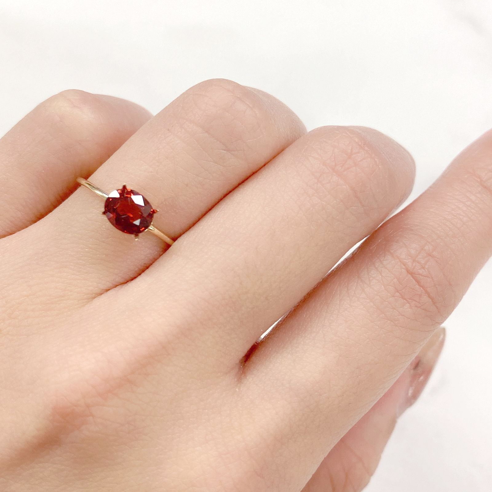 スペサルティンガーネット(宝石名スペサルティン・ガーネット)ナイジェリア産 1.21ct 識別済[230522152]6.6x5.5mm前後