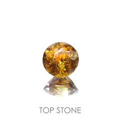 ゴールデンスフェーン(宝石名スフェーン)ナミビア産 1.09ct 識別済[220616574]6.2x6.1mm前後