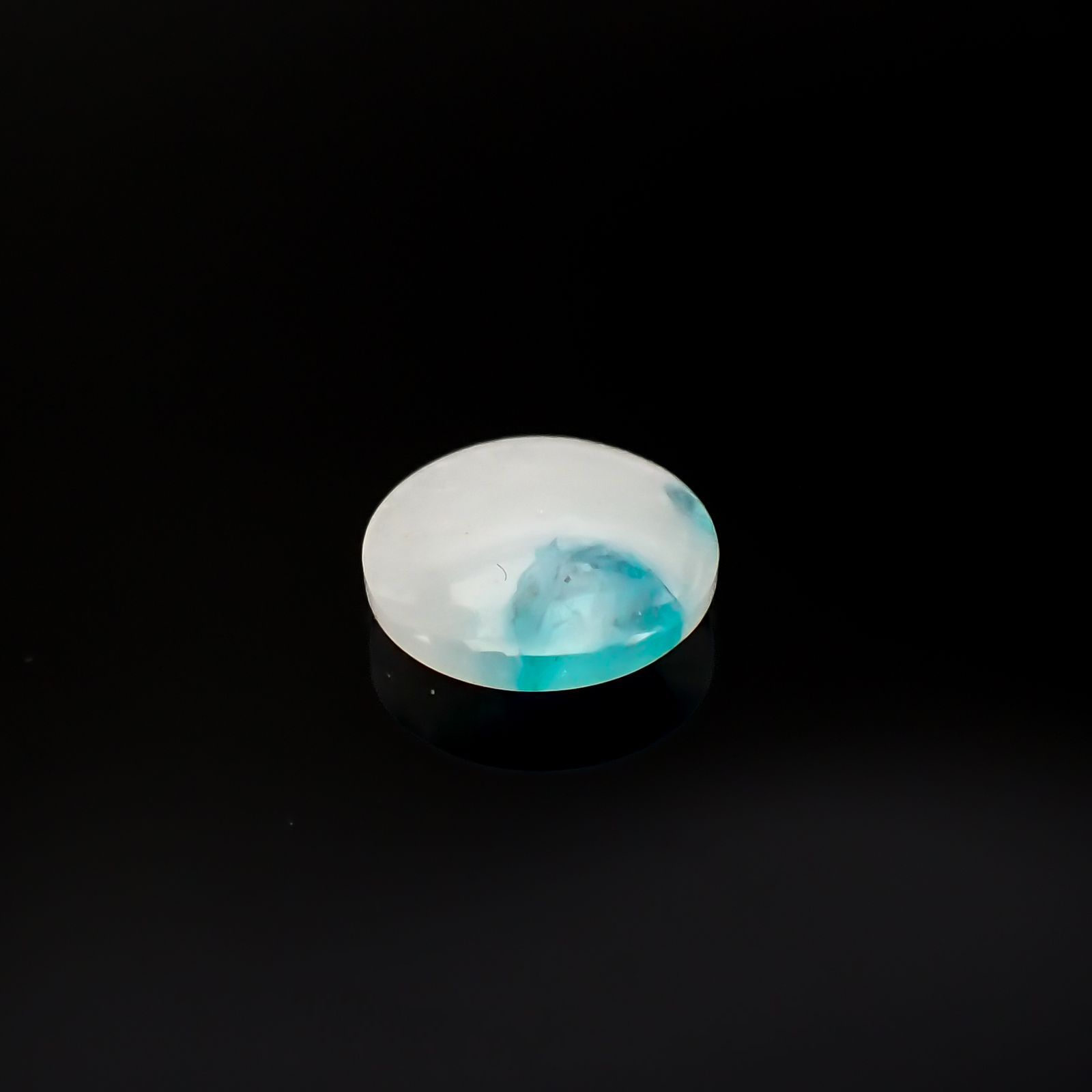 パライバトルマリンインクォーツ ブラジル産 1.87ct[220716919]9.2x9.2mm前後