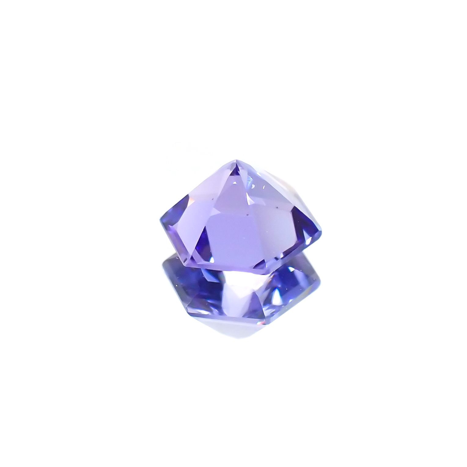 ◇ヘキサゴンカット◇タンザナイトSA(宝石名タンザナイト) タンザニア産 0.50ct 識別済[210610998]4.8×4.8mm前後