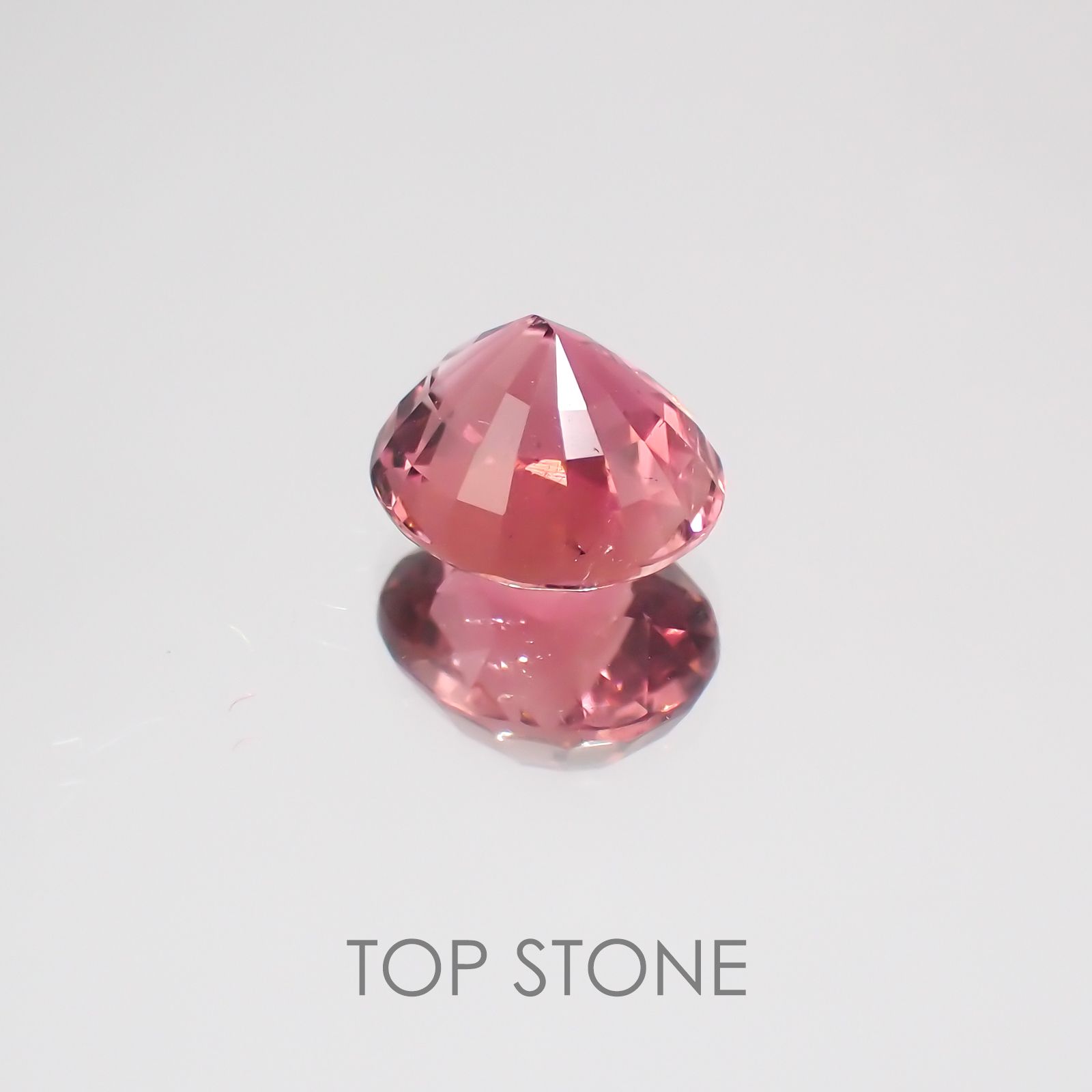 ピンクトルマリン パパラチャカラー ルワンダ産 ルース 1.99ct[21029983]8.2×7.2mm前後