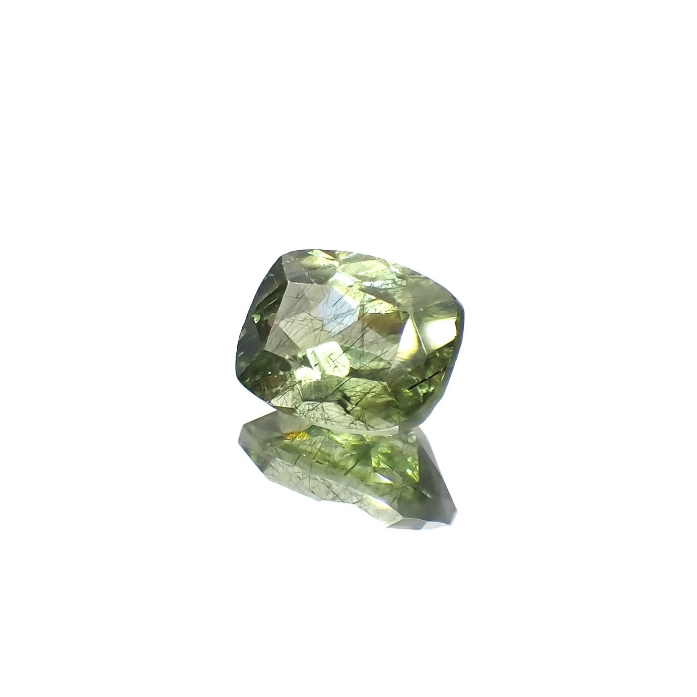 ルドウィジャイトインペリドット パキスタン産 1.28ct[230220730]7.3x5.7mm前後