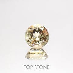 イエローベリル(宝石名イエロー・ベリル)ブラジル産 1.44ct 識別済[220114232]7.2x7.1mm前後