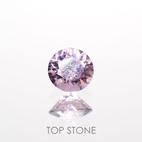 ラベンダーピンクスピネル(宝石名スピネル)ビルマ/マダガスカル産 0.22ct 識別済[220114543]3.6x3.6mm前後