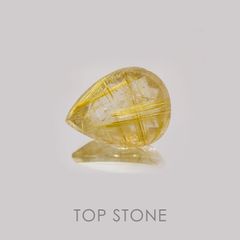 ルチルクォーツ(宝石名ルチルレイテッド・クォーツ) ブラジル産 21.16ct 識別済[21019132]24.2×18.1mm前後