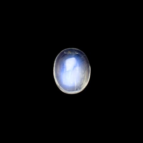 レインボームーンストーン(宝石名アンデシン・ムーンストーン)インド・ビハール産 4.130ct ソ付(彩珠)[230622319]11.1x9mm前後