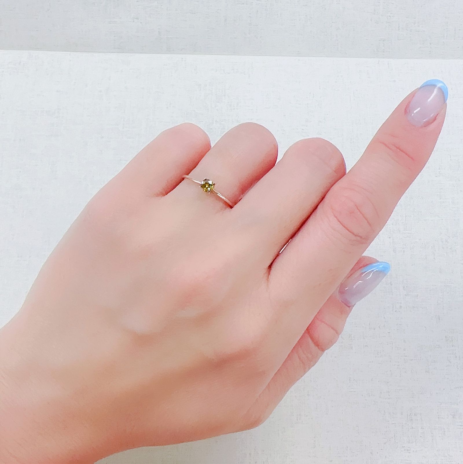 カラーチェンジスフェーン パキスタン産 0.18ct[230522187]3.4x3.3mm前後