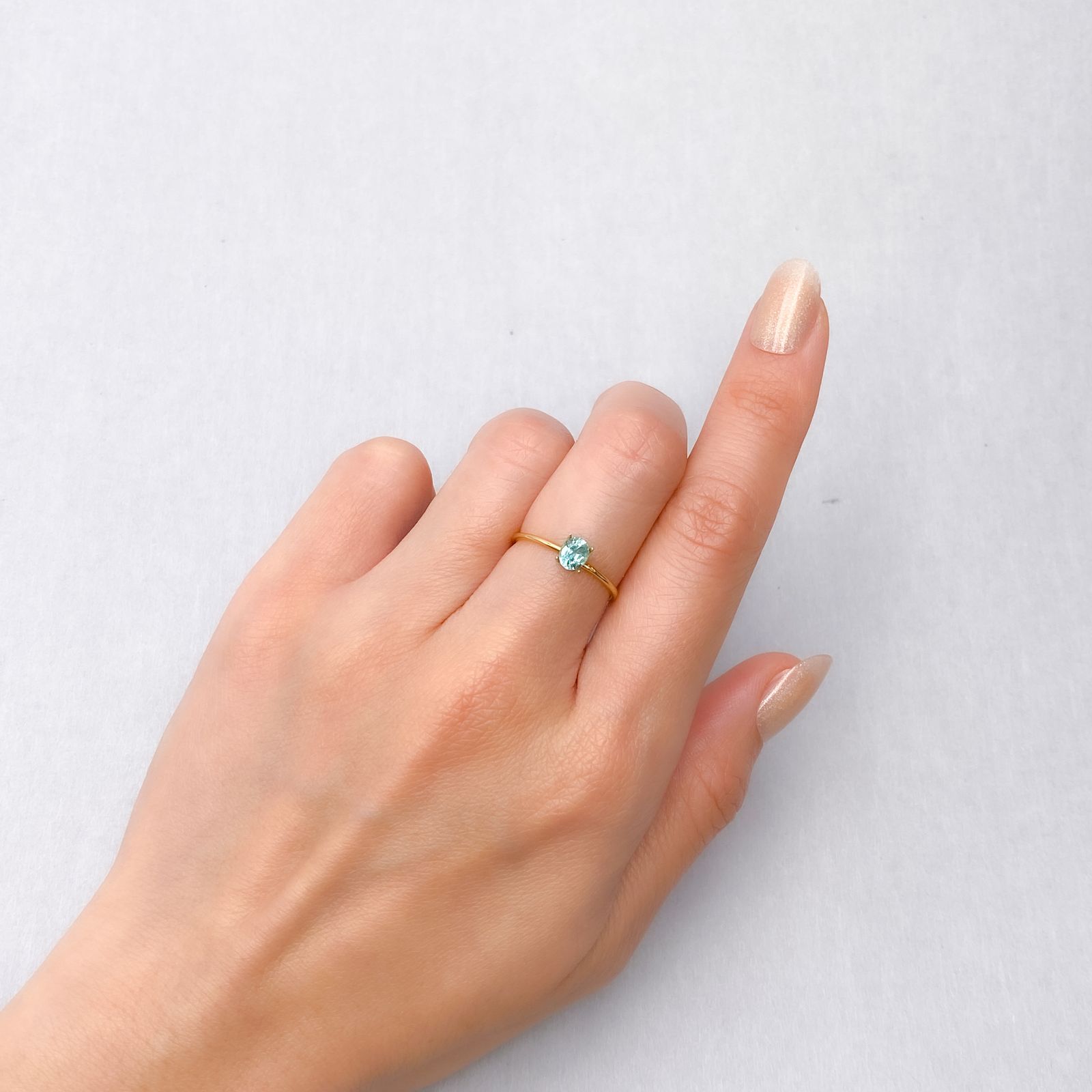 パライバトルマリン ブラジル・キントス鉱山産 0.36ct [241229539]4.9x4.1mm前後