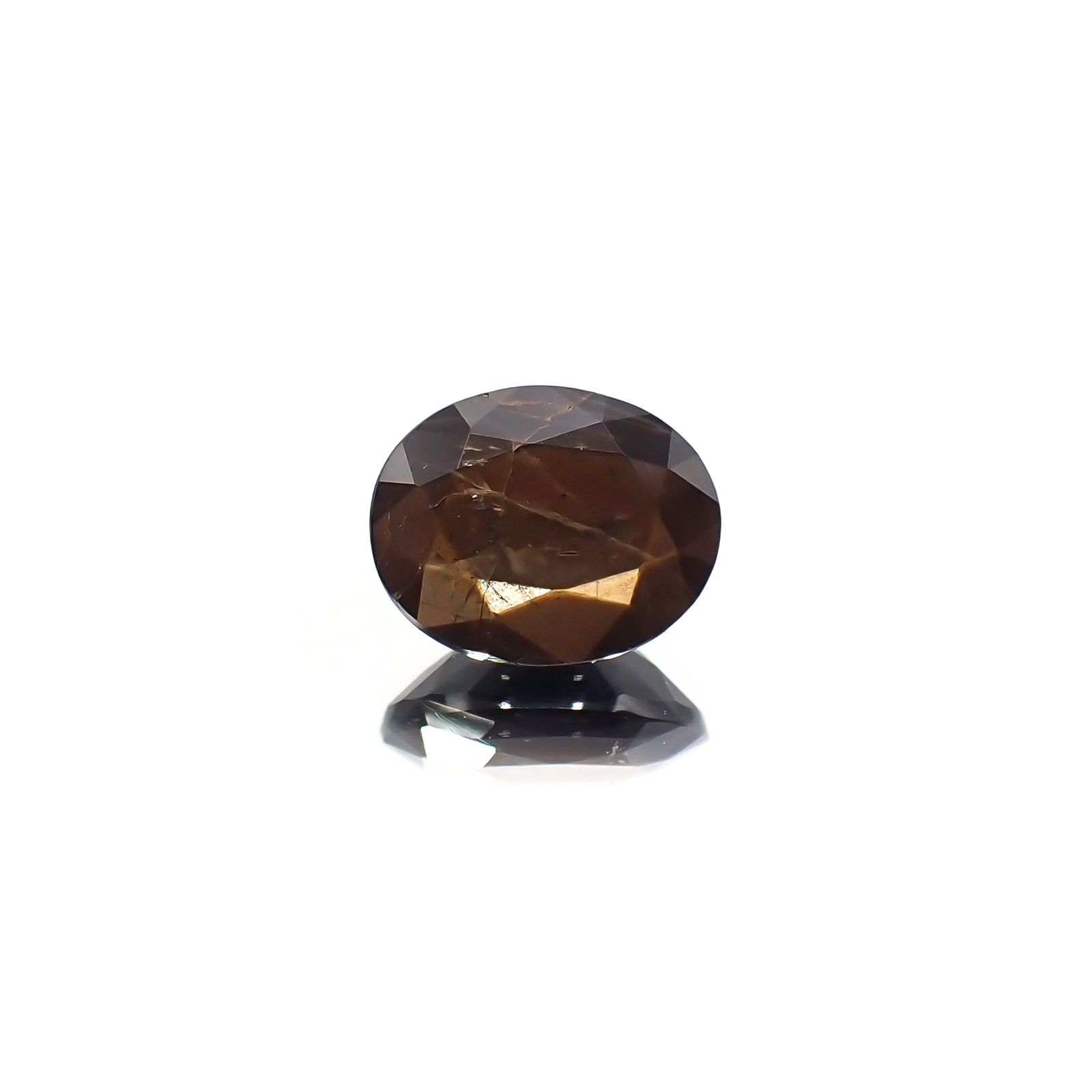 ゴールドシーンサファイア 非加熱(宝石名シーン・サファイア) ケニア産 ソ付(彩珠) 1.597ct / 7.6x6.2mm前後 [210712080]