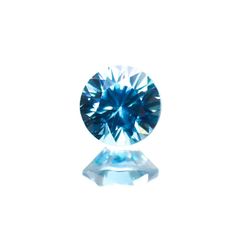 ブルージルコン(宝石名ジルコン) カンボジア産 0.72ct 識別済[211013448]4.9×4.9mm前後