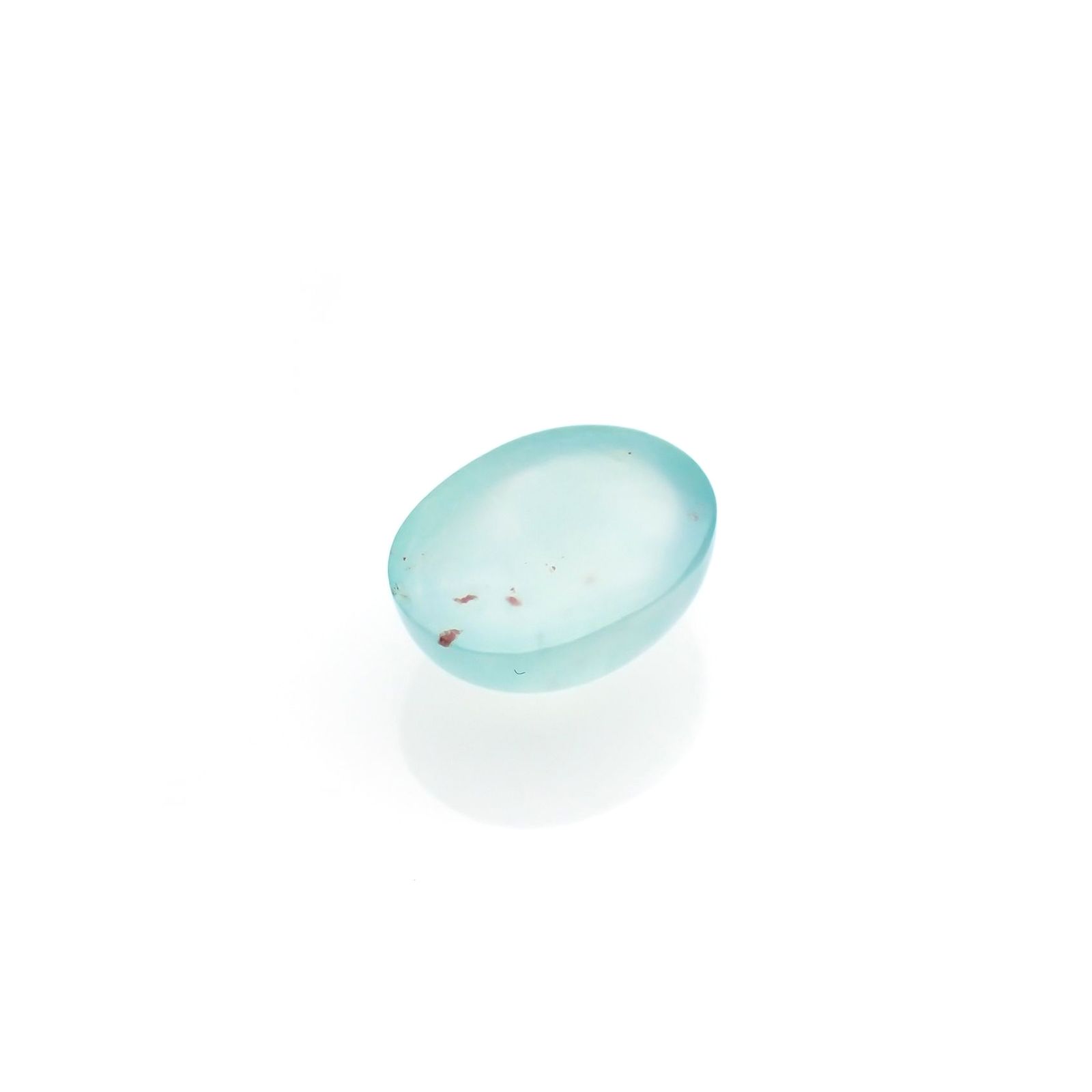 アクアプレーズ(宝石名ブルー グリーン・カルセドニー) 南アフリカ産 2.04ct 識別済[210912335]9.1×7mm前後