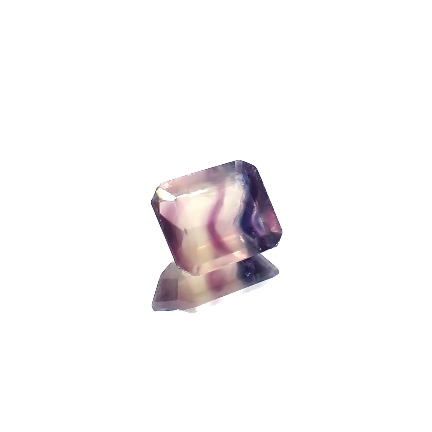 パーティカラーフローライト フルオレッセンス ブラジル産 3.59ct[240326911]9.9x8mm前後