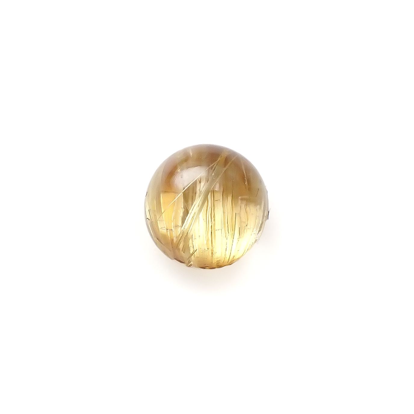 ルチルクオーツ キャッツアイ ブラジル産 2.22ct[240427337]7.1x7.1mm前後