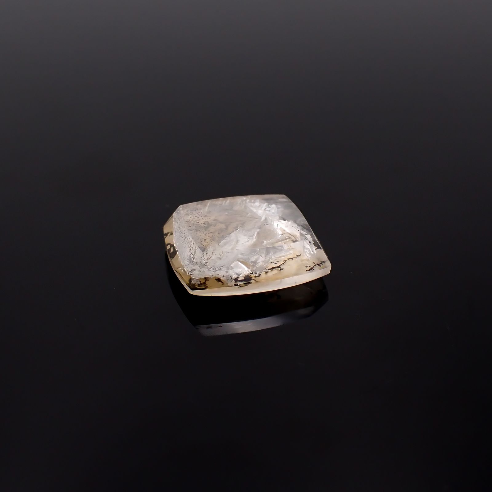 デンドリチッククォーツ ブラジル産 5.29ct[231224902]12.3x10.8mm前後