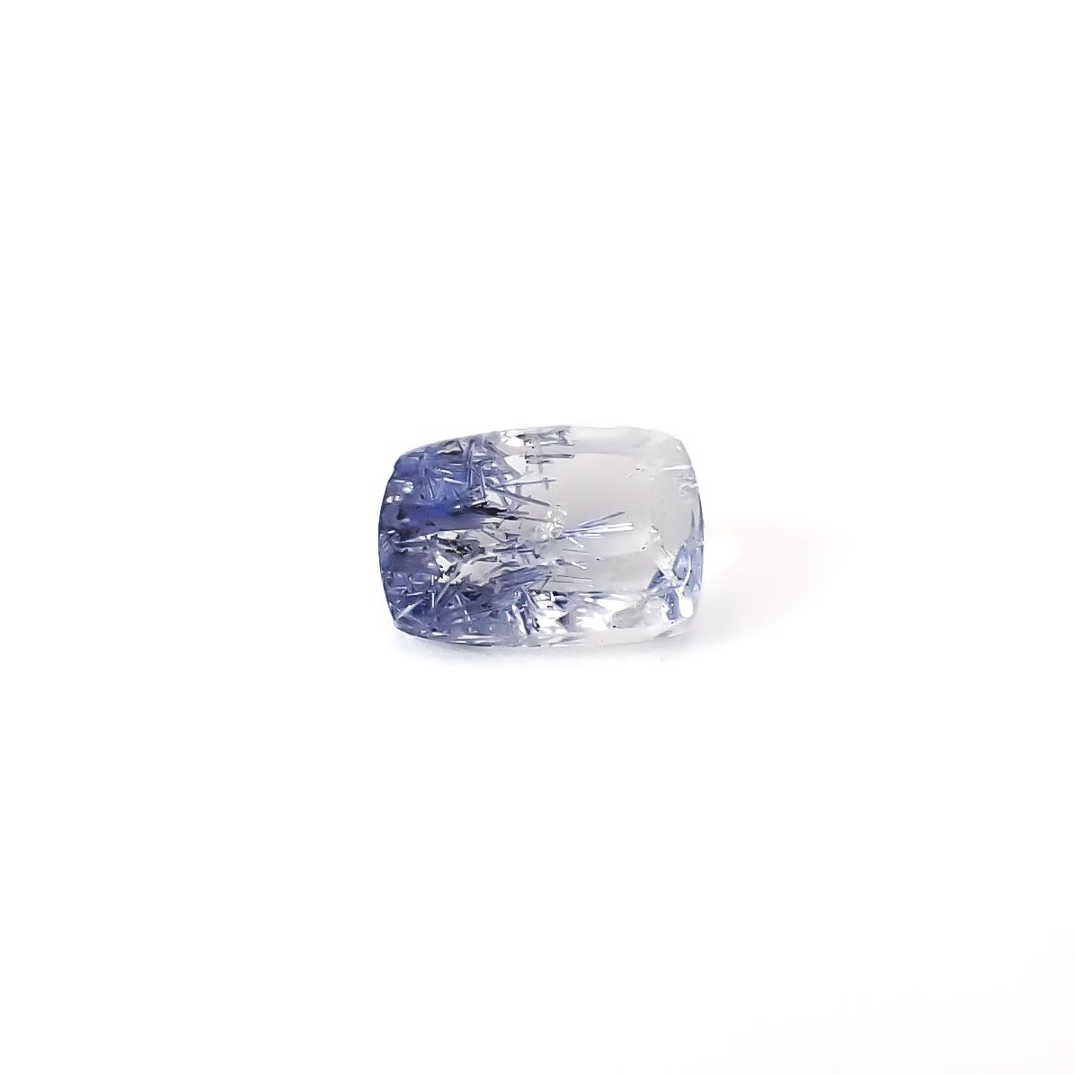 デュモルチェライトインクォーツ ブラジル産 0.86ct / 6.9x5mm前後 [260331852]