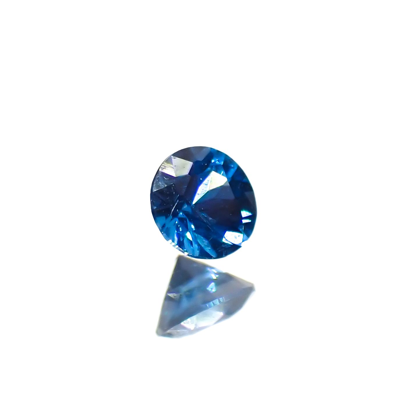 コバルトブルースピネル(宝石名ブルー・スピネル)タンザニア産 0.075ct ソ付(日独)[231225075]2.47x2.56mm前後
