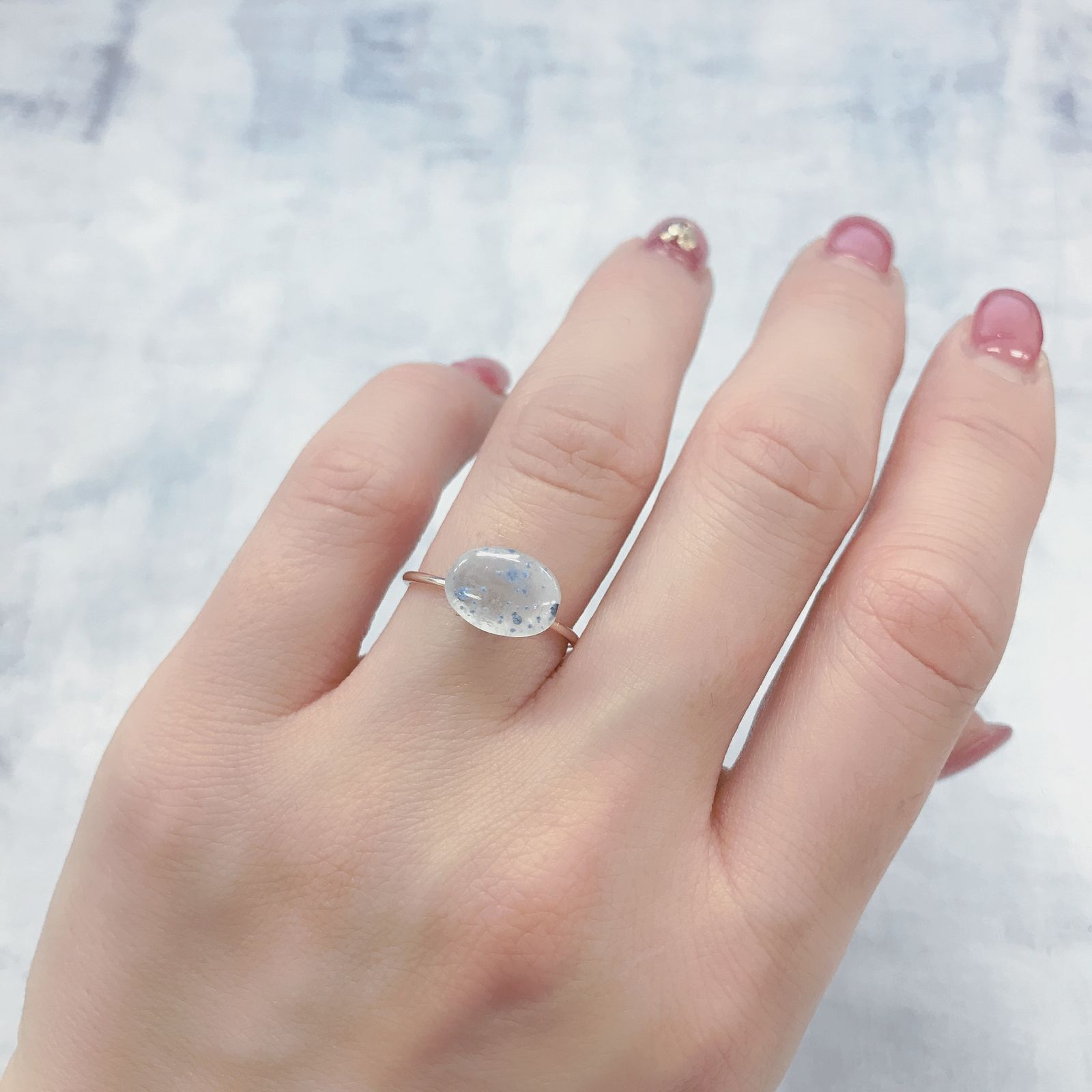 ◇バフカット◇パライバクォーツ ブラジル産 2.64ct[220115029]10.3x7.6mm前後