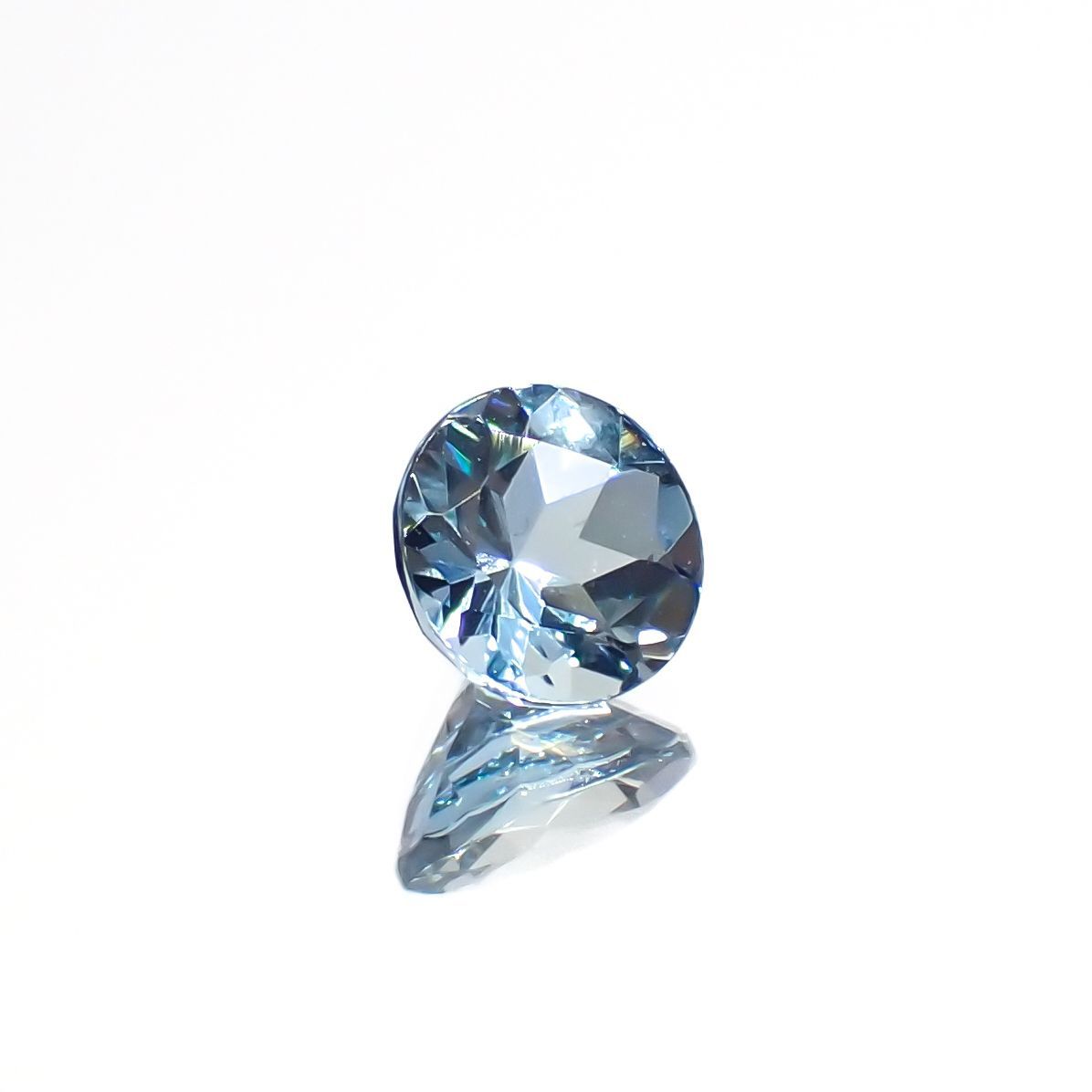 アクアマリン(宝石名アクアマリン)モザンビーク産 0.43ct 識別済[220817392]5x5mm前後