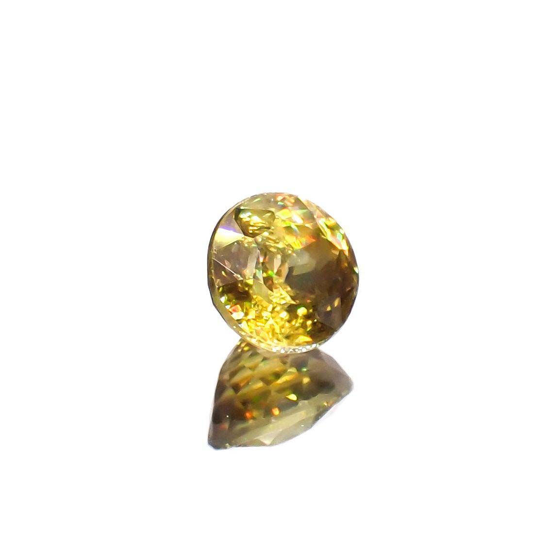 ゴールデンスフェーン(宝石名スフェーン)マダガスカル産 0.68ct 識別済[230120158]5x5mm前後