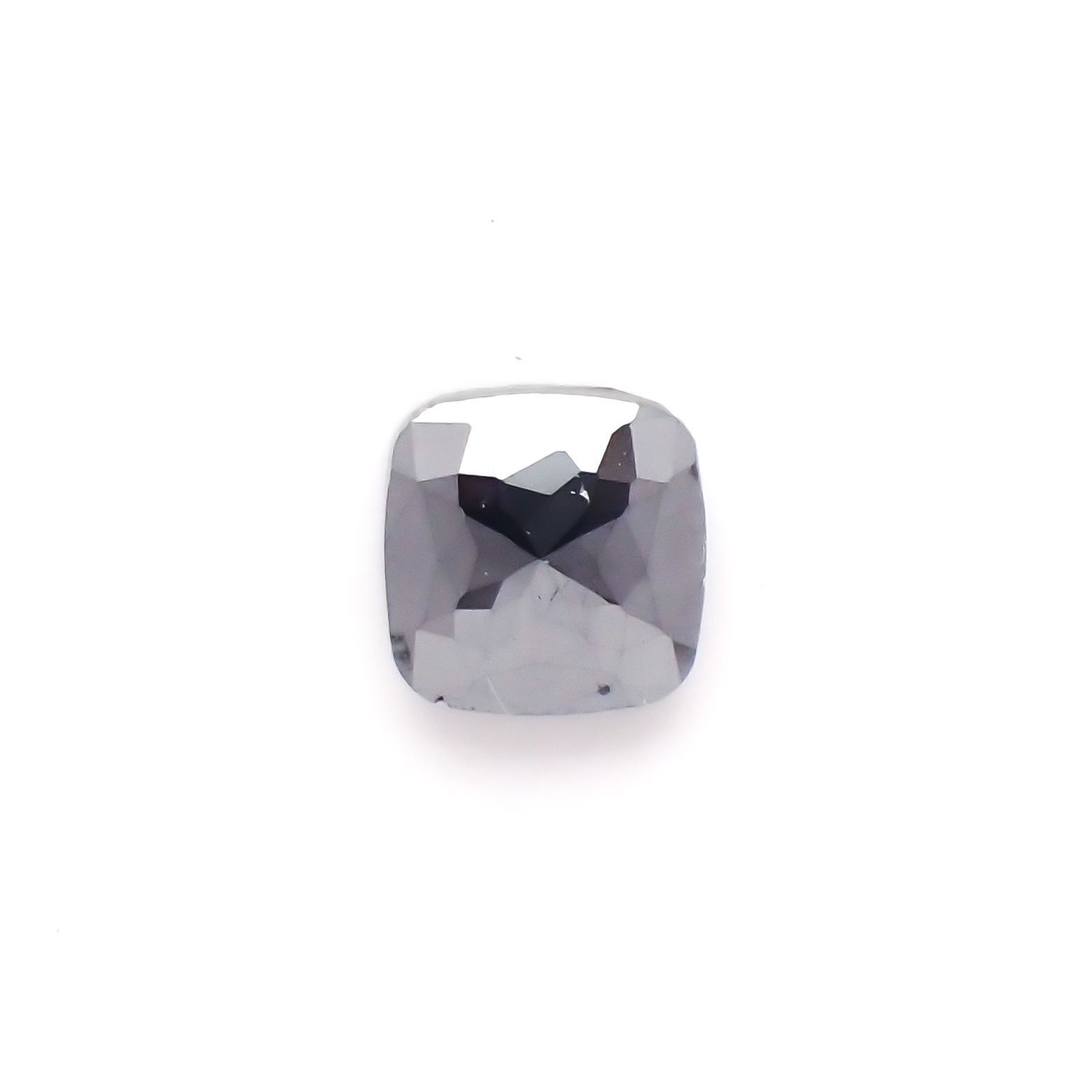 ブラックダイヤモンド(宝石名ダイアモンド) ジンバブエ産 0.34ct 識別済[210812798]4.1×4.1mm前後