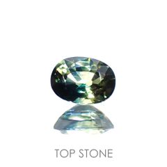 バイカラーサファイア(宝石名バイカラー・サファイア)マダガスカル/オーストラリア産 0.64ct 識別済[220114082]5.6x4.2mm前後