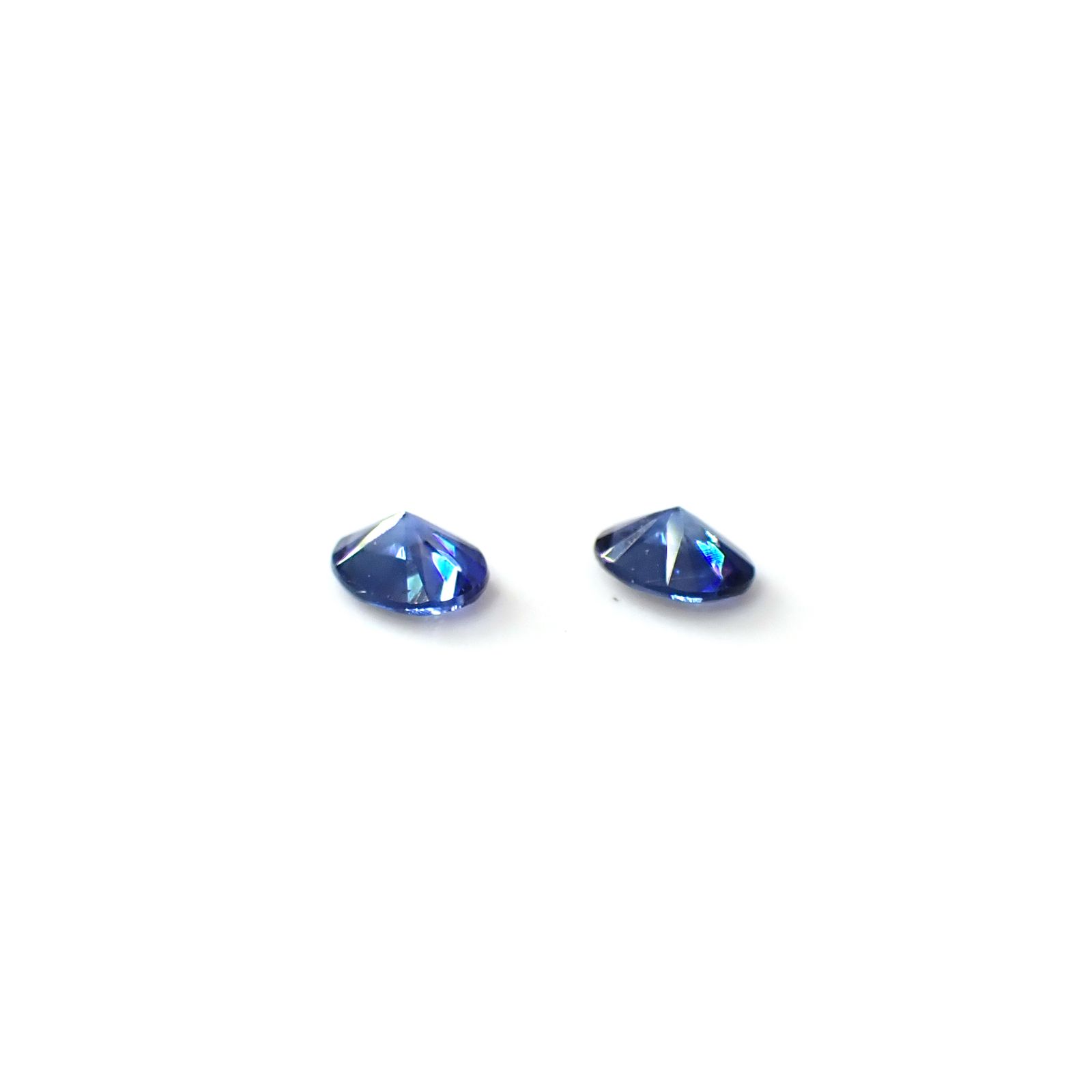 ◇ペアセット◇サファイア スリランカ/マダガスカル産 0.40ct(2pcs合計) [250830995]4x3mm前後