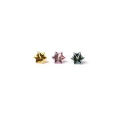 ◇カスタムカット◇サファイア カラーグラデーション3個セット スリランカ/マダガスカル産 0.32ct(3pcs合計) / 3.1-3.2x3.1-3.2mm前後 [260632323]
