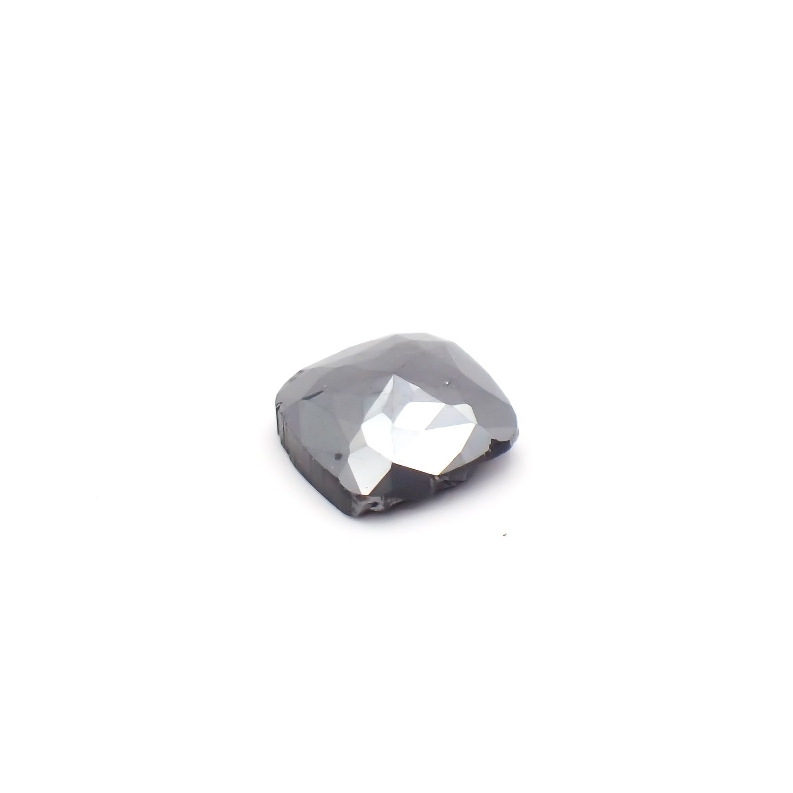 ブラックダイヤモンド(宝石名ダイアモンド) ジンバブエ産 0.34ct 識別済[210812798]4.1×4.1mm前後