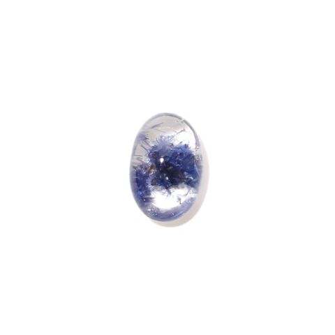 デュモルチェライトインクォーツ ブラジル産 18.30ct[231023816]19.8x13.2mm前後