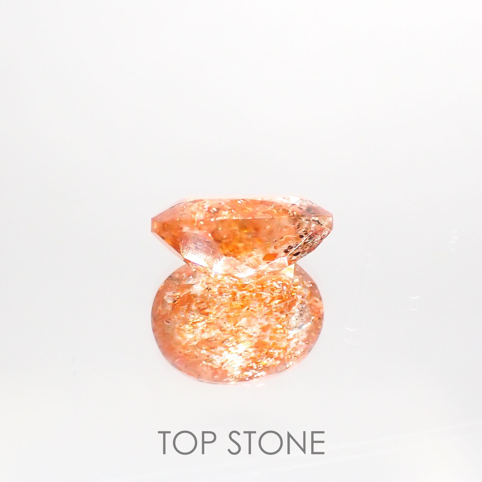 イリュージョンサンストーン インド産 2.25ct[220114212]9.9x7.7mm前後