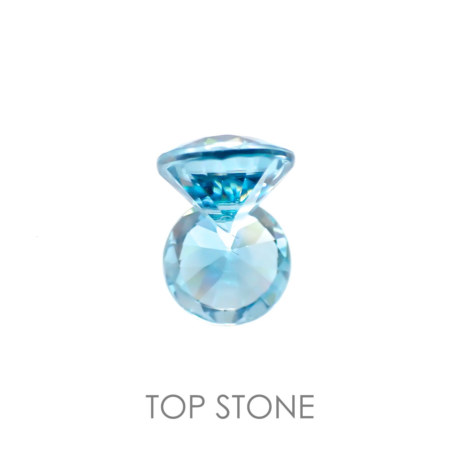 ブルージルコン カンボジア産 ルース 2.09ct[20117922]7.23×7.2mm前後