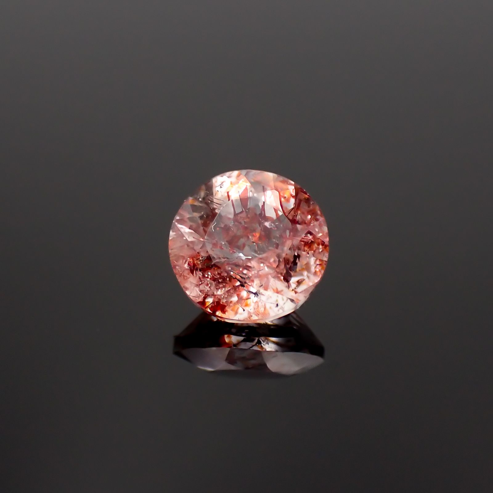 ファイヤークォーツ ナイジェリア産 1.06ct[230421750]6.8x6.7mm前後