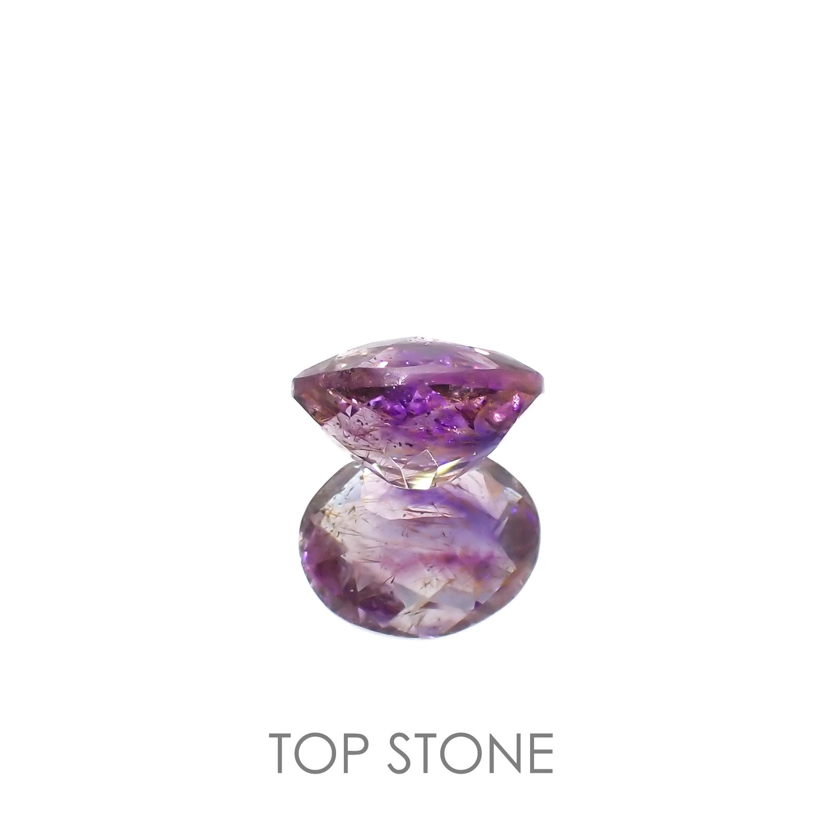 ◇チェッカーカット◇スーパーセブン ブラジル産 2.78ct[220616724]10.3x8.3mm前後
