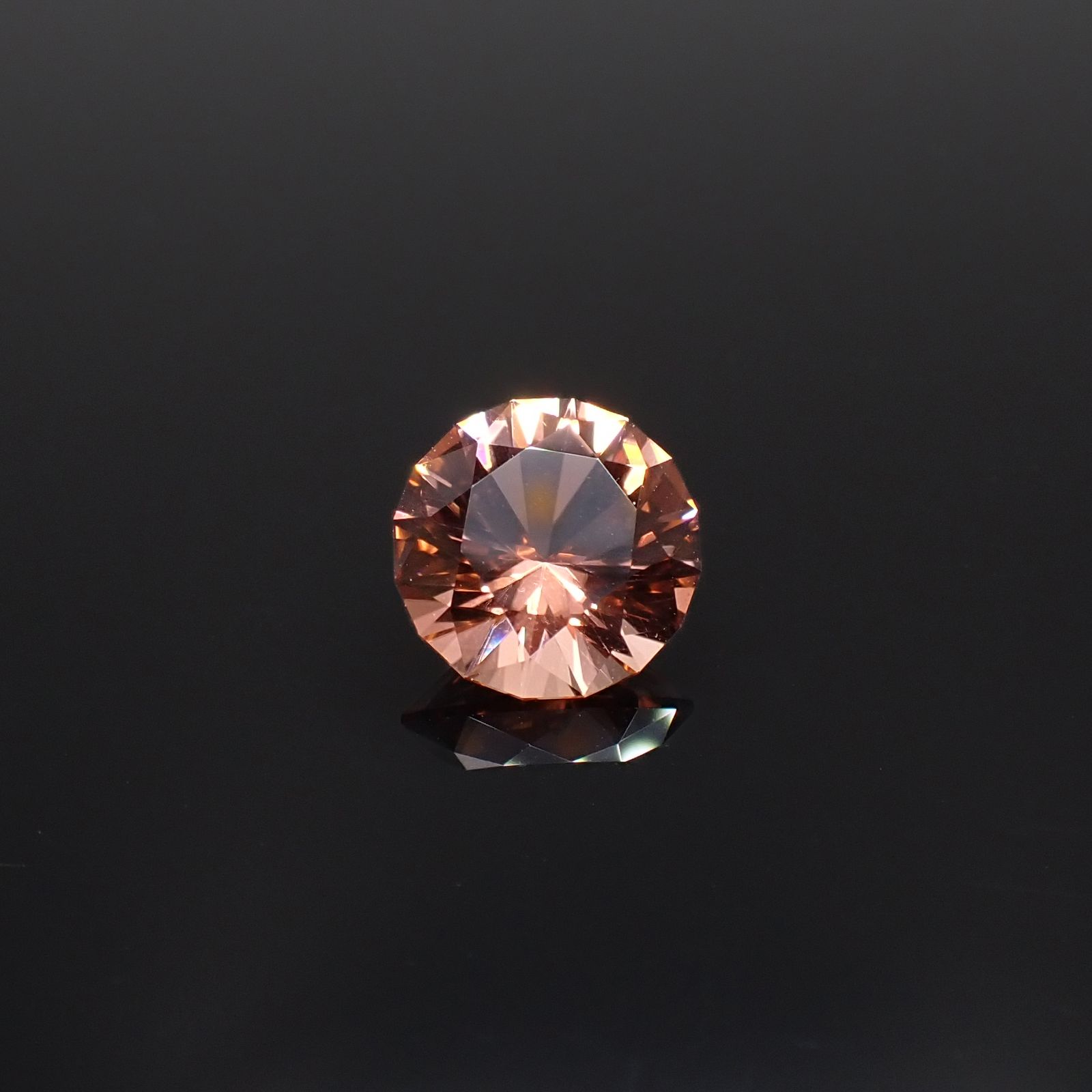 ◇カスタムカット◇オレンジトルマリン コンゴ産 3.13ct[231224528]9.6x9.6mm前後